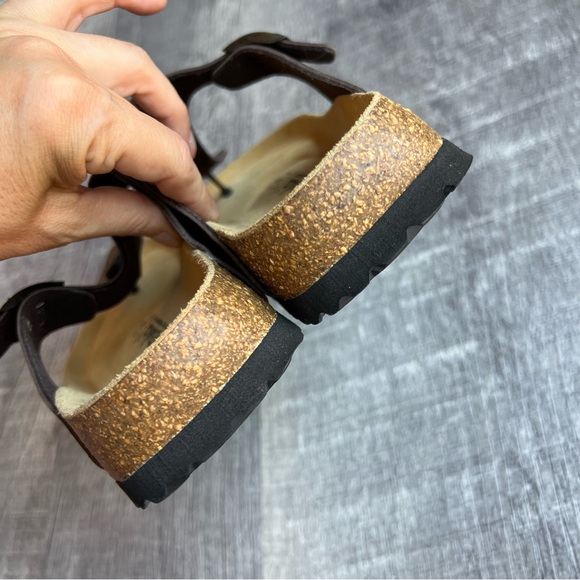 Birkenstock Betula Gizeh Sandals L 11 Slides Scuff Bronze Metallic - Picture 3 of 9